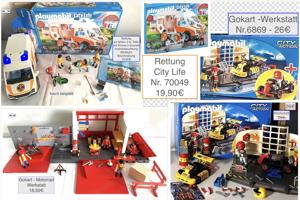 Playmobil Gokart Werkstatt Rettung