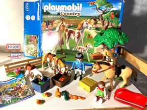 Playmobil Pferdehof Pony Boxen Koppel Bild 4