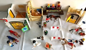 Playmobil Pferdehof Pony Boxen Koppel Bild 8