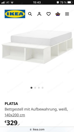 Gratis! Platsa Ikea Bett 140x200 Bild 2