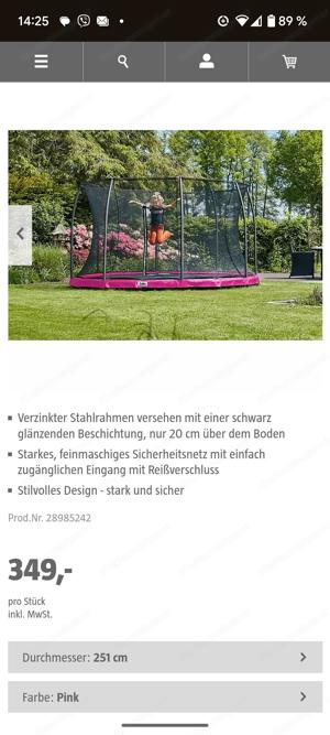 Trampolin NEU Originalverpackt 251 cm Bild 2