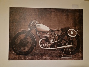 Leinwand Bild Puch Motorrad