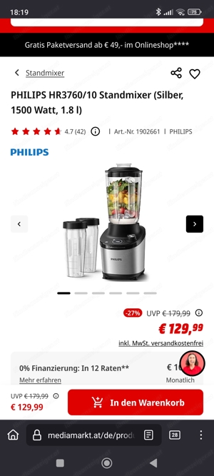 Philips Standmixer Bild 3