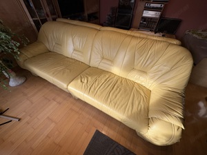 Ledercouch Vollleder 2 Stück