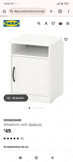 Ikea Songesand Nachtkästchen Bild 3