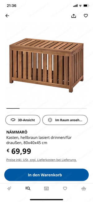 2 Stück Gartenmöbel Nammarö IKEA Bild 2