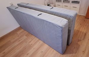 IKEA VESTERÖY Taschenfederkernmatratze, fest  hellblau 90x200 cm, insgesamt 70 Euro für 2 Stück