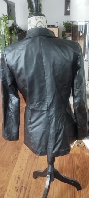 Lederjacke Gr. 38 schwarz Bild 3