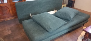 Schlafsofa in Dunkelgrün mit Bettfunktion Bild 3