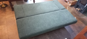 Schlafsofa in Dunkelgrün mit Bettfunktion Bild 5