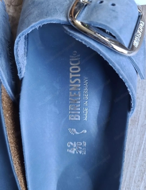 Birkenstock Madrid Big Buckle - Dusty Blue, Hellblau EU 42, Neu !!! Bild 5