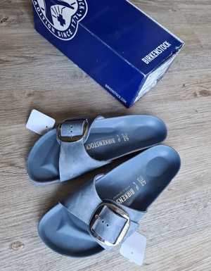 Birkenstock Madrid Big Buckle - Dusty Blue, Hellblau EU 42, Neu !!! Bild 2