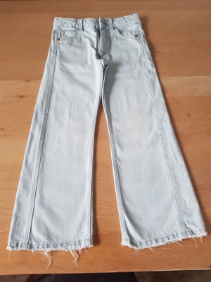 2 coole modische Mädchenjeans Gr. 128 ZARA + Ming, s.B+T. Bild 3