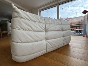 Ligne Roset Togo - Leder weiß - Ecke und zwei Zweisitzer Bild 9