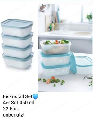 4er Eiskristall 450 ml Tupperware NEU