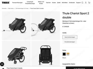  Thule Chariot 2   Kiki    Fahrradanhänger für Kinder   Kinder Rad Anhänger  Bild 5