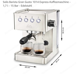 Siebträger Kaffeemaschine Solis Barista Gran Gusto Bild 3