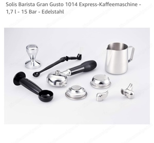 Siebträger Kaffeemaschine Solis Barista Gran Gusto Bild 2