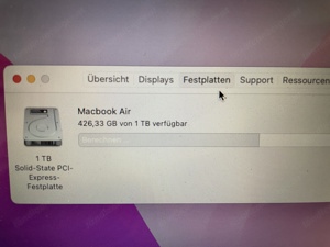 Apple Macbook Air 2,2 GH i7 2015 13,3 Zoll Bildschirm Bild 5