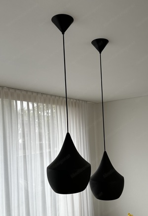 2 Stück Tom Dixon Beat Fat Pendelleuchte schwarz Bild 3