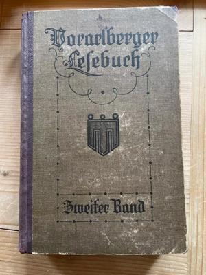 Vorarlberger Lesebuch 2. Band 1924 Schulbuch Österreich antik