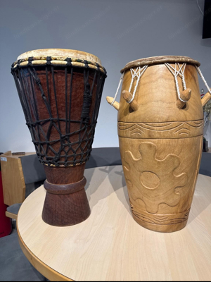 Handgemachte originale Djembe und Npanlogo zu verkaufen! Bild 2