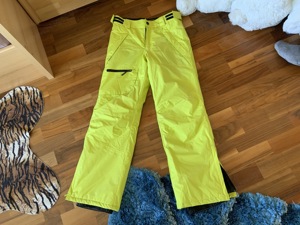 Skihose: neongrün, Jungen Herren, kaum getragen