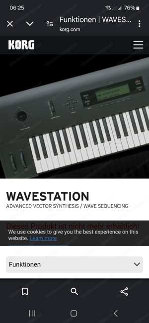 Korg Wavestation Synthesizer  Bild 2