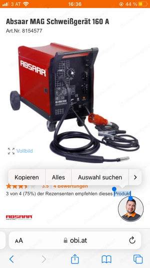 Absaar schweissgerät neu