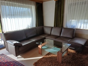 Leder Couch Dunkelbraun Bild 3