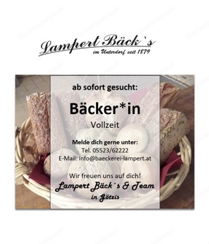 Traditionsbäckerei sucht Verstärkung