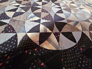 Patchwork Decke, Handarbeit echtes Unikat Bild 5