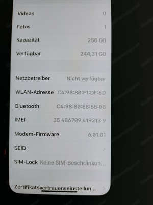 iPhone X 256 GB  Bild 4