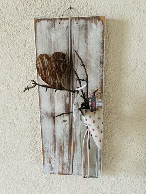 2 Stück Deko Wand Shabby Bild 2