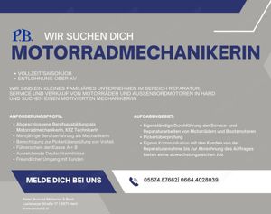 Motorradmechaniker, Vollzeit, Ganzjahresstelle