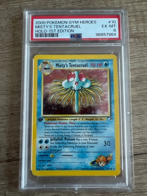 Pokemonkarte Misty's Tentacruel PSA 6 