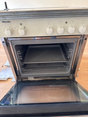 Miele Herd Backofen Weiss mit ceran Kochfeld Bild 5