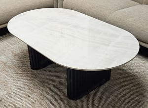 Couchtisch Keramik Platte Oval