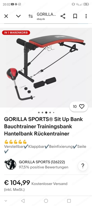 Trainingsbank - Sit Up Bank  Bild 2