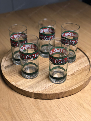 5x Vintage Coca Cola Tiffany Gläser