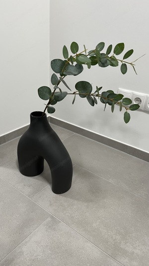 Deko Vase in schwarz, wie neu Bild 1