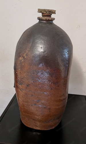 Antikes Steingut Vorratsflasche Keramikflasche Bild 2