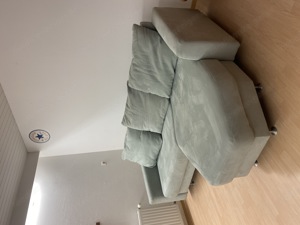 IMS Designer Couch Velours in der Farbe Mint Bild 1