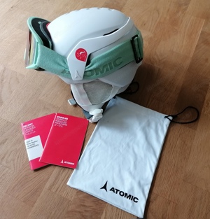 Atomic Skihelm (XS) und Skibrille Bild 2