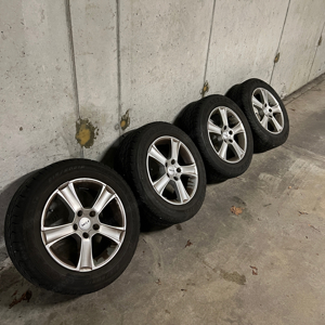 4x 16Zoll Felgen 5x112 ET48 7J 215 60 16 Goodyear 