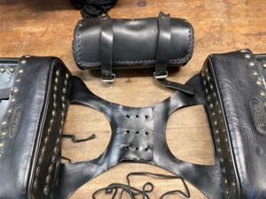 Belo Motorrad Satteltaschen Set 3 teilig - echtes Leder - Motorradtaschen Bild 5