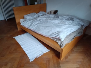 Doppelbett aus ökologischem Vollholz abzugeben Bild 4