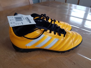 STOPP! Neue  Adidas  Kunstrasen-Fußballschuhe Gr. 38 1 2 gelb schwarz Bild 3