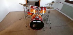 Drumset Basix Sunburst. Top Drum auch für die Bühne. Inkl. Stative, Ständer und Becken. Ohne Snare.  Bild 2