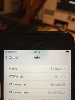 iphone 2020 128gb schwarz Bild 2